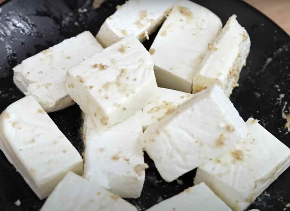 paneer marinated