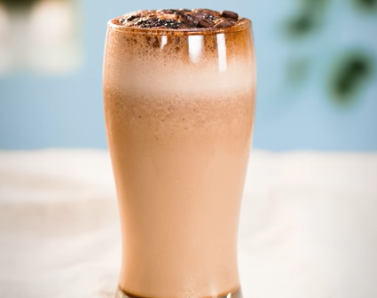 Cold Coffee with Caramel Syrup Recipe